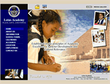 Tablet Screenshot of lotusacademy.org